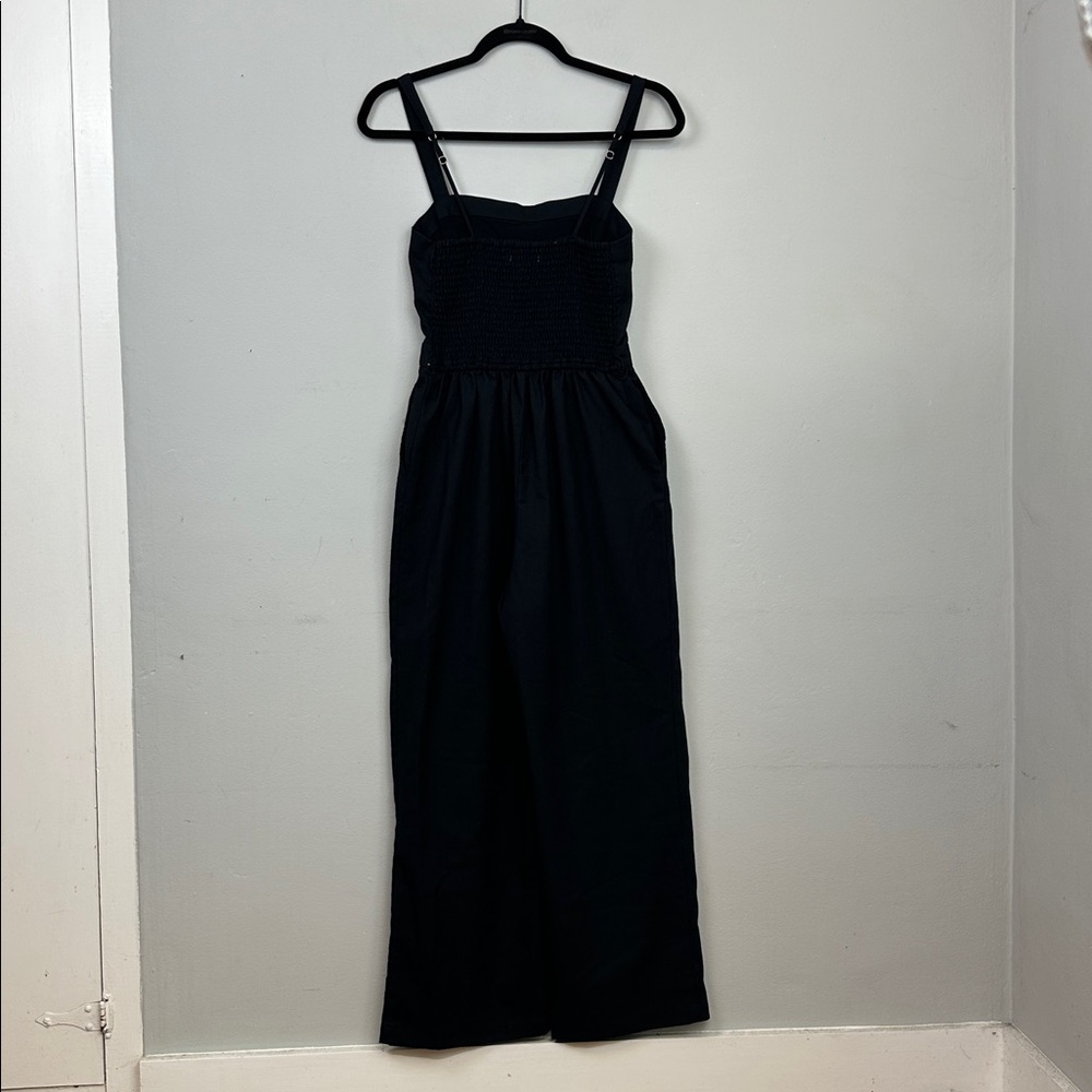 Abercrombie & Fitch Black Smocked Waist Jumpsuit - Picture 8 of 14